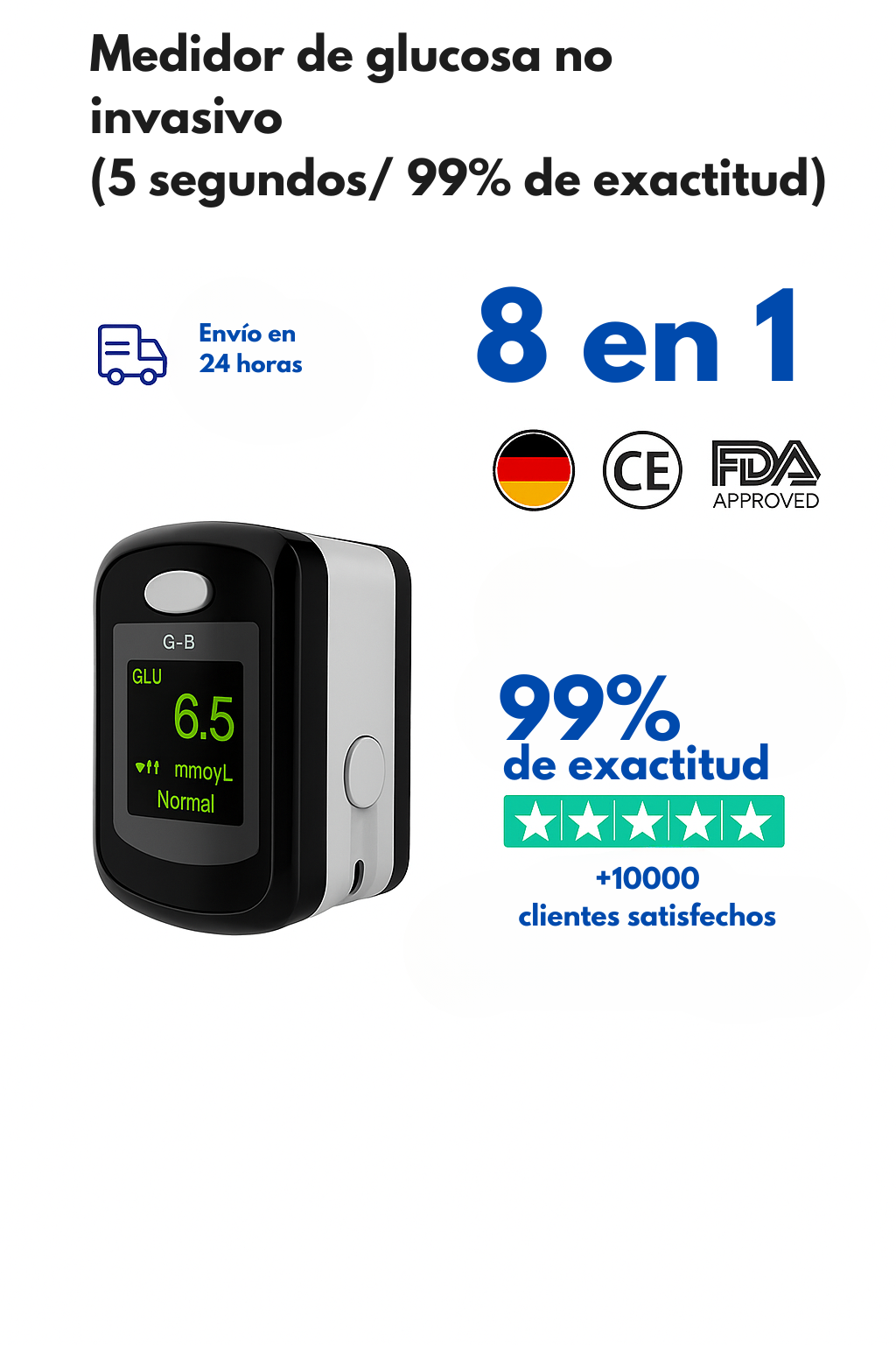 GlucoMax - Monitor glucosa sin pinchazos GG