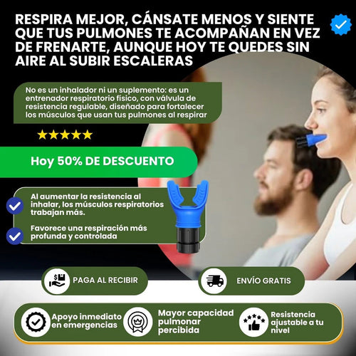 ENTRENADOR FLEXOR PULMONAR | ¡Compra 1 Y RECIBE 1 GRATIS!
