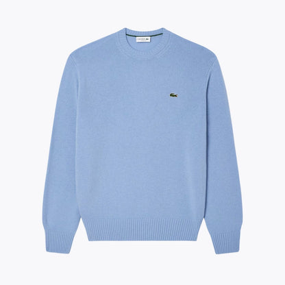 Lacoste Carded Wool Crew Neck Sweater LS Pale Blue S