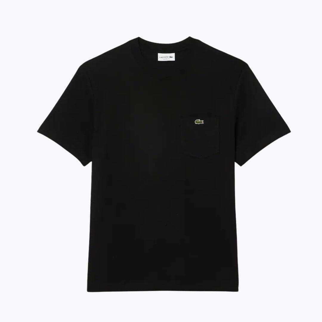 Lacoste Cotton T-Shirt With Breast Pocket LS Black S