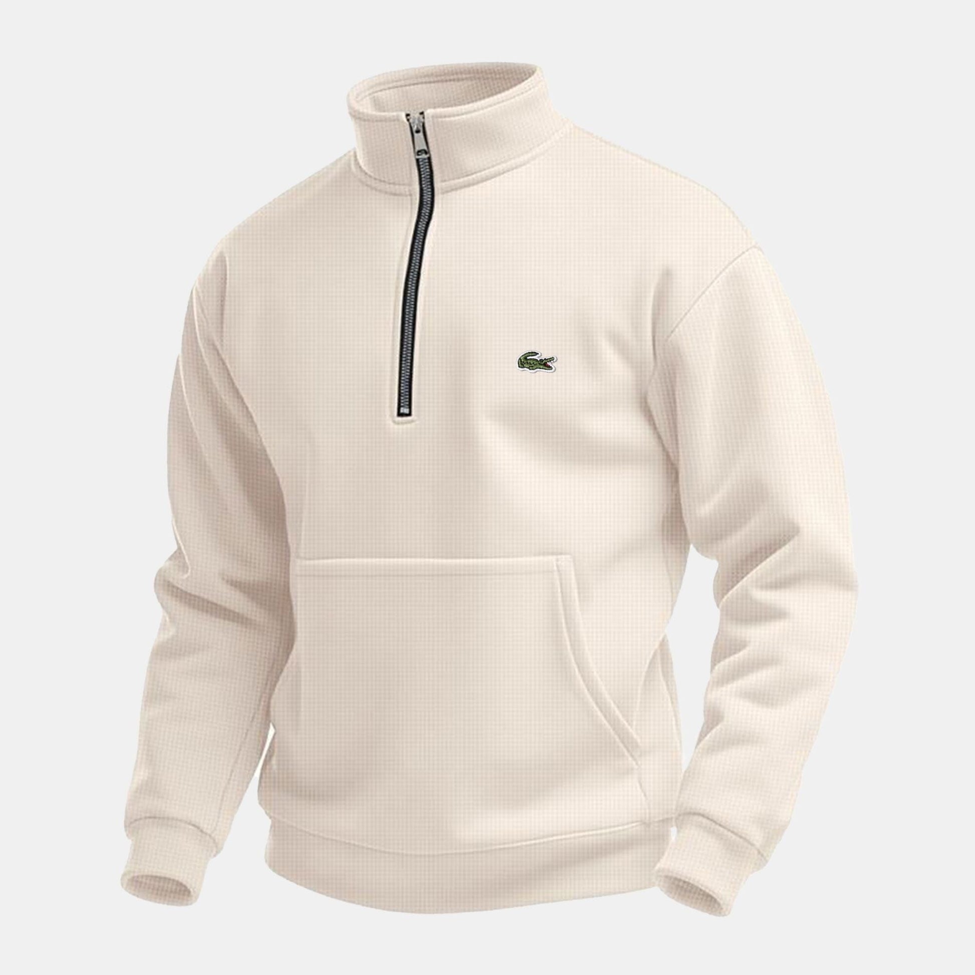 Lacoste Half Zip Sweater LS Beige S