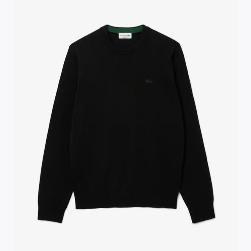 Lacoste Merino Wool Crew Neck Sweater LS Black S