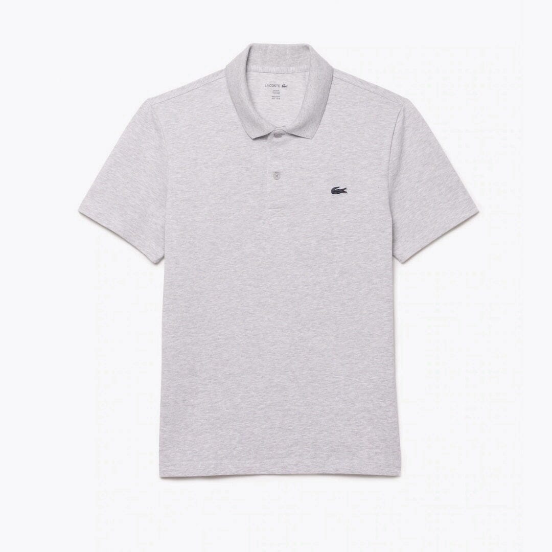Lacoste Regular Fit Cotton Blend Polo Shirt LS Grey S