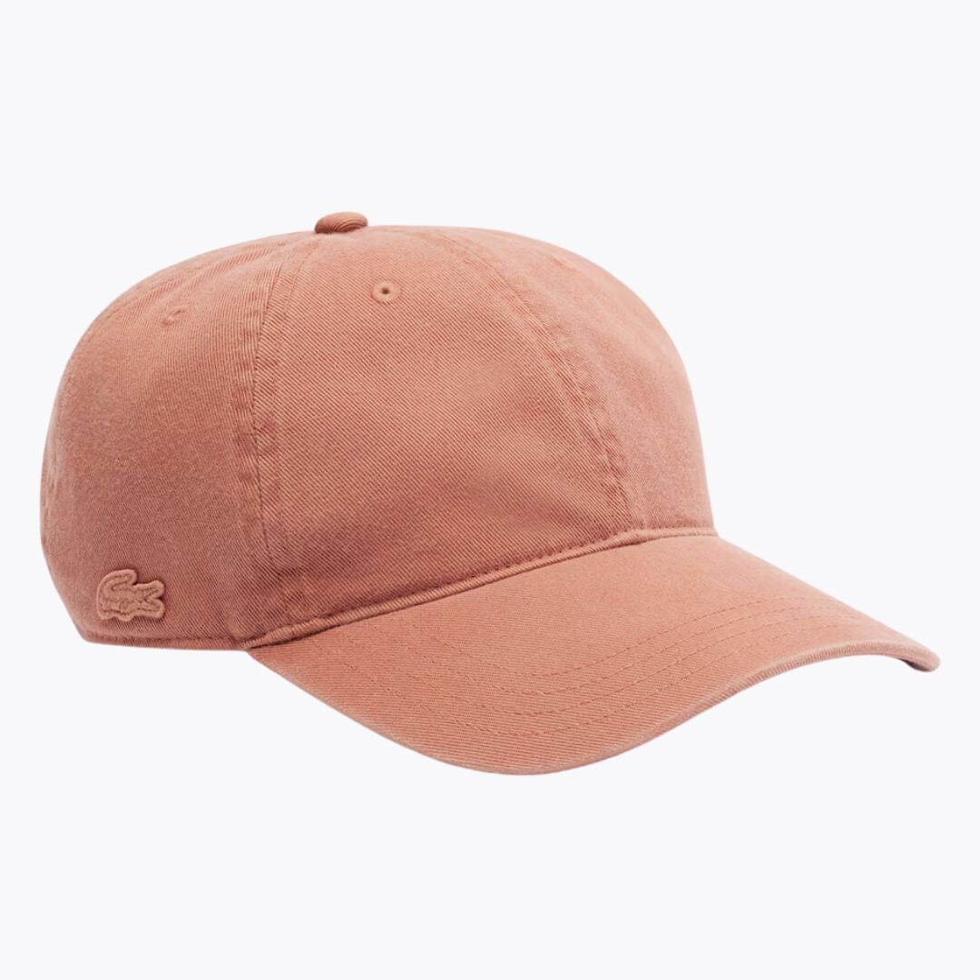 Lacoste Washed Cotton Twill Cap LS Terracotta Brown
