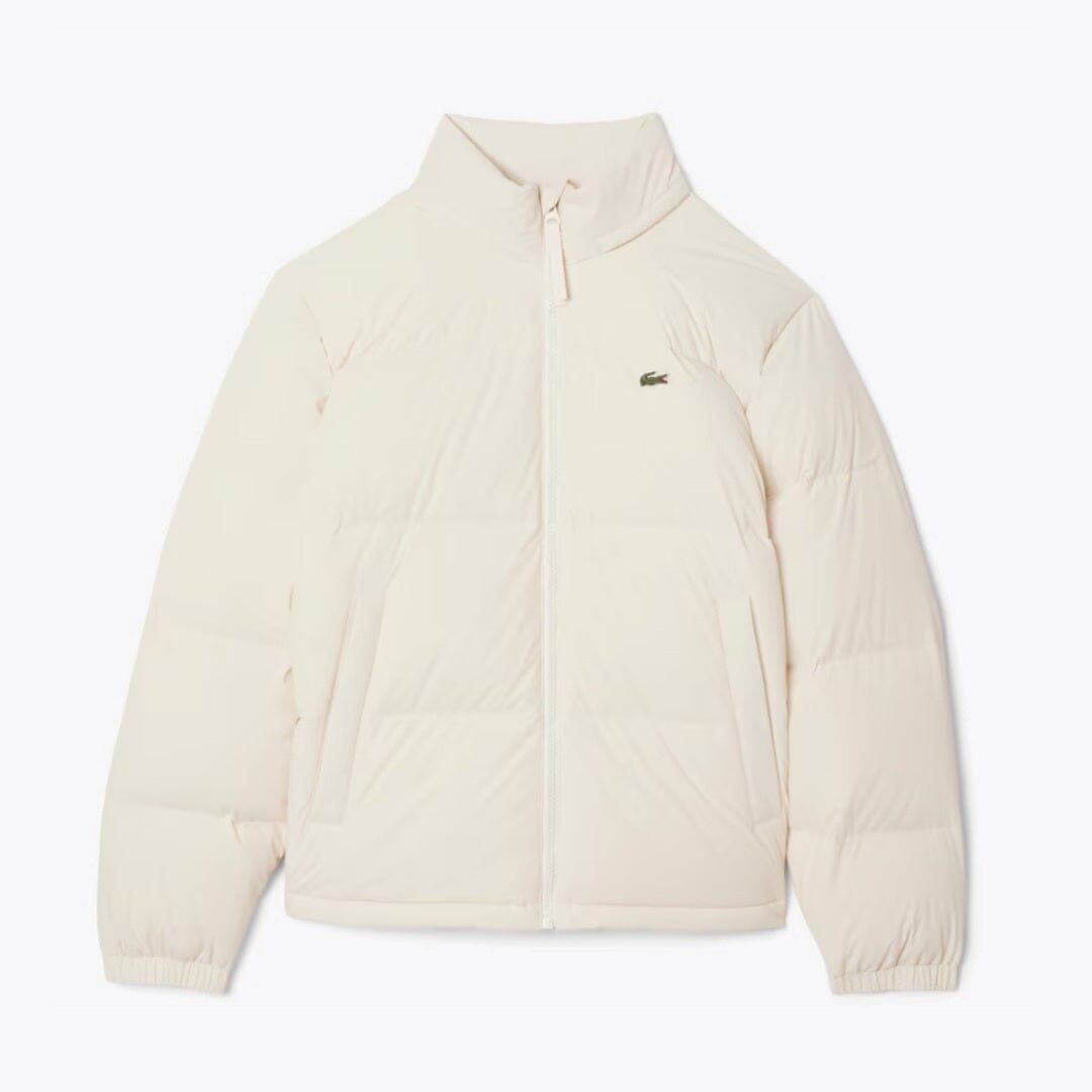 Lacoste Water-Repellent Hooded Down Jacket LS White S