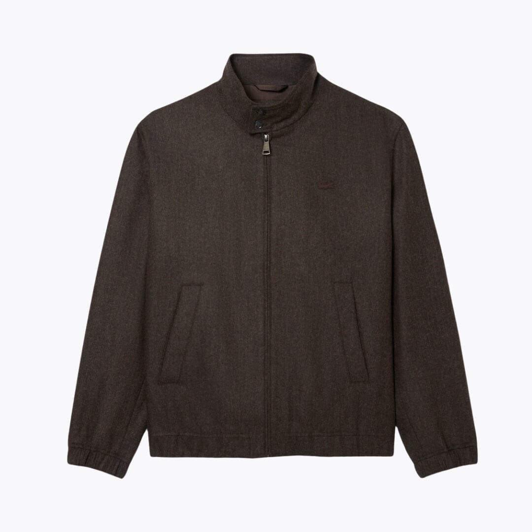 Lacoste Wool Harrington Jacket LS Brown S