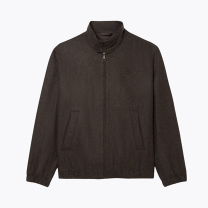 Lacoste Wool Harrington Jacket LS Brown S