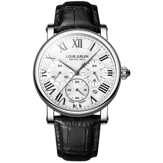 Poedagar Executive Classic LS Silver With White