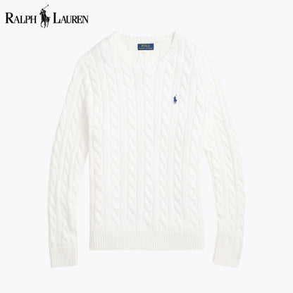 Ralph Lauren Cable-Knit Cotton Jumper LS White S