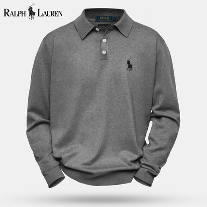 Ralph Lauren Cable-Knit Wool Knit Sweater LS Grey S