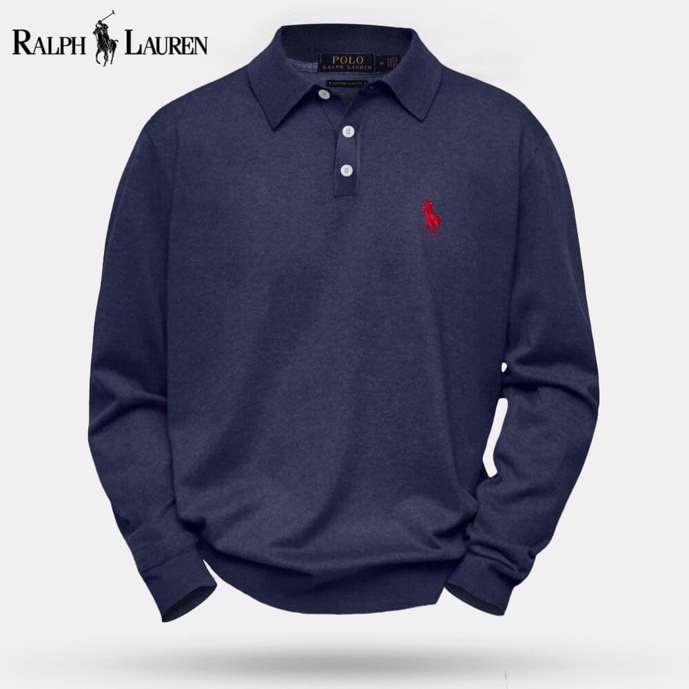 Ralph Lauren Cable-Knit Wool Knit Sweater LS Navy blue S
