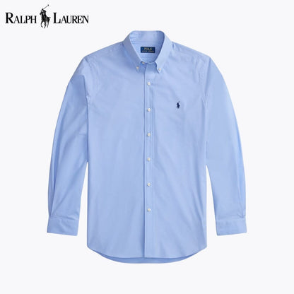 Ralph Lauren Classic Fit Stretch Poplin Shirt LS Blue S