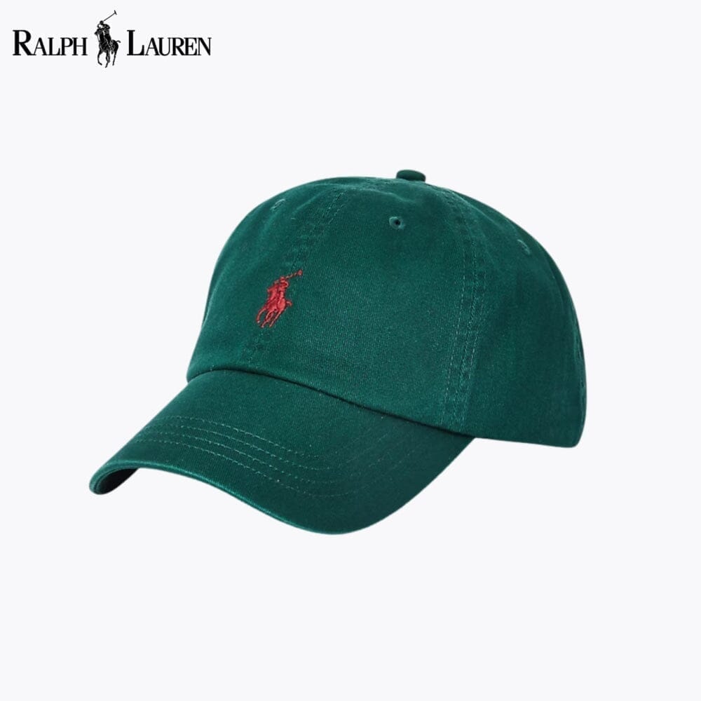 Ralph Lauren Cotton Chino Ball Cap LS College Green