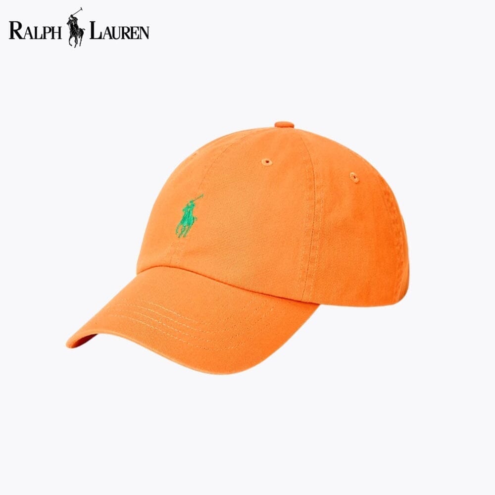 Ralph Lauren Cotton Chino Ball Cap LS Orange