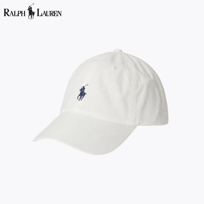 Ralph Lauren Cotton Chino Ball Cap LS White
