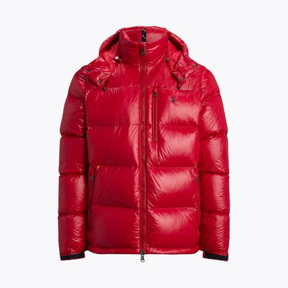 Ralph Lauren Gorham Glossed Down Jacket LS Red Glossy S