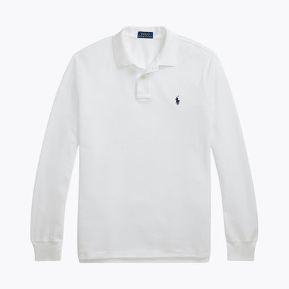 Ralph Lauren Mesh Long-Sleeve Polo Shirt LS White S