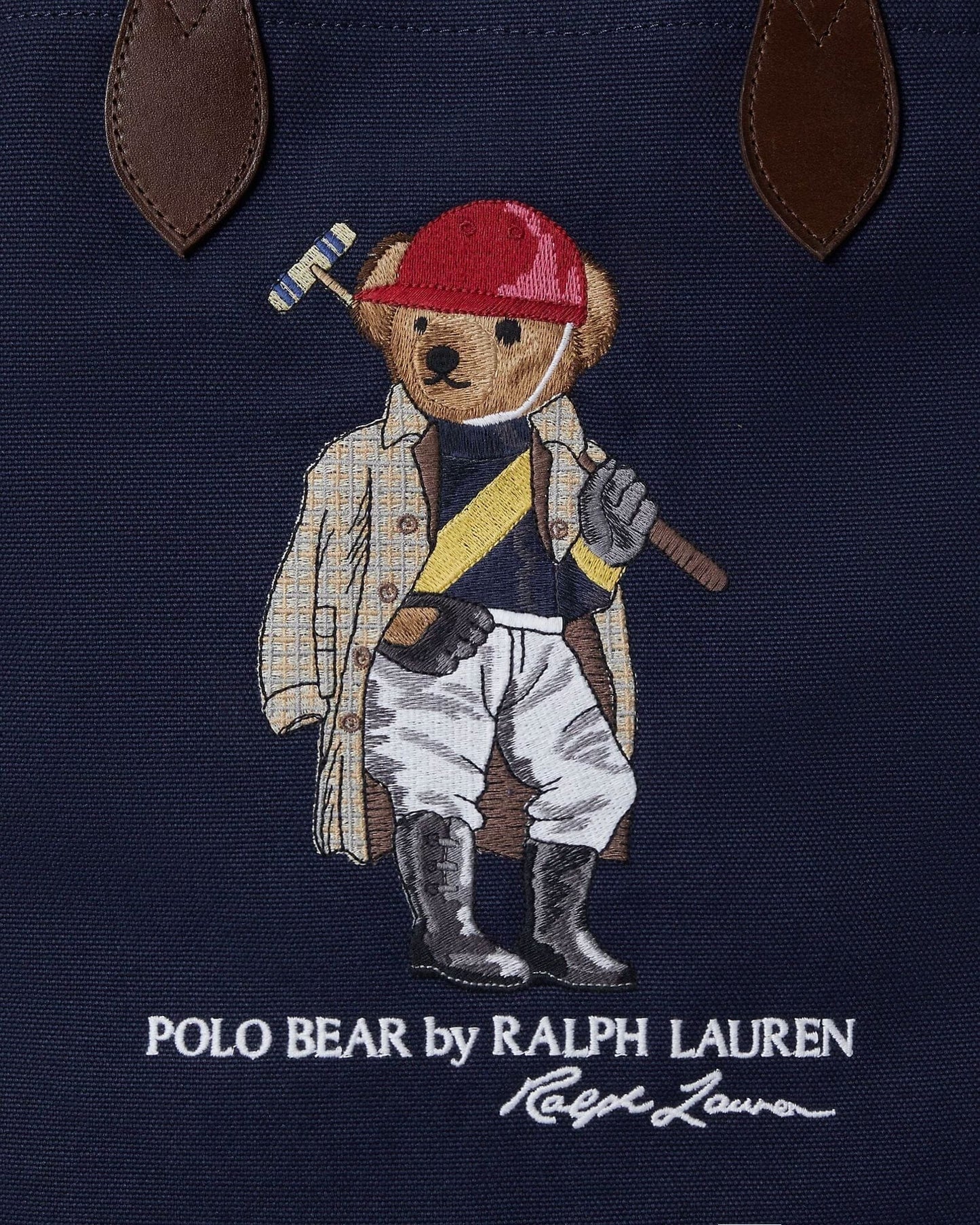 Ralph Lauren Polo Bear Canvas Shopper Tote LS