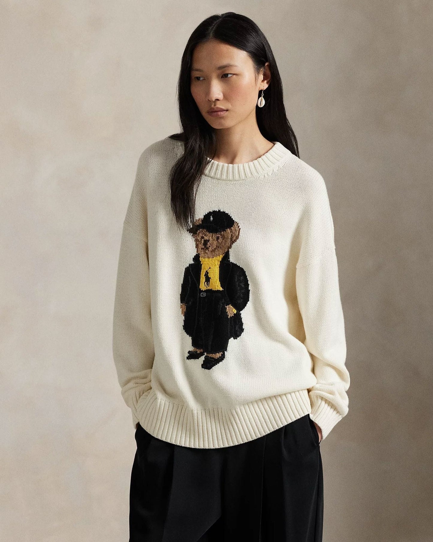 Ralph Lauren Polo Bear Cotton Crew Neck Sweater LS
