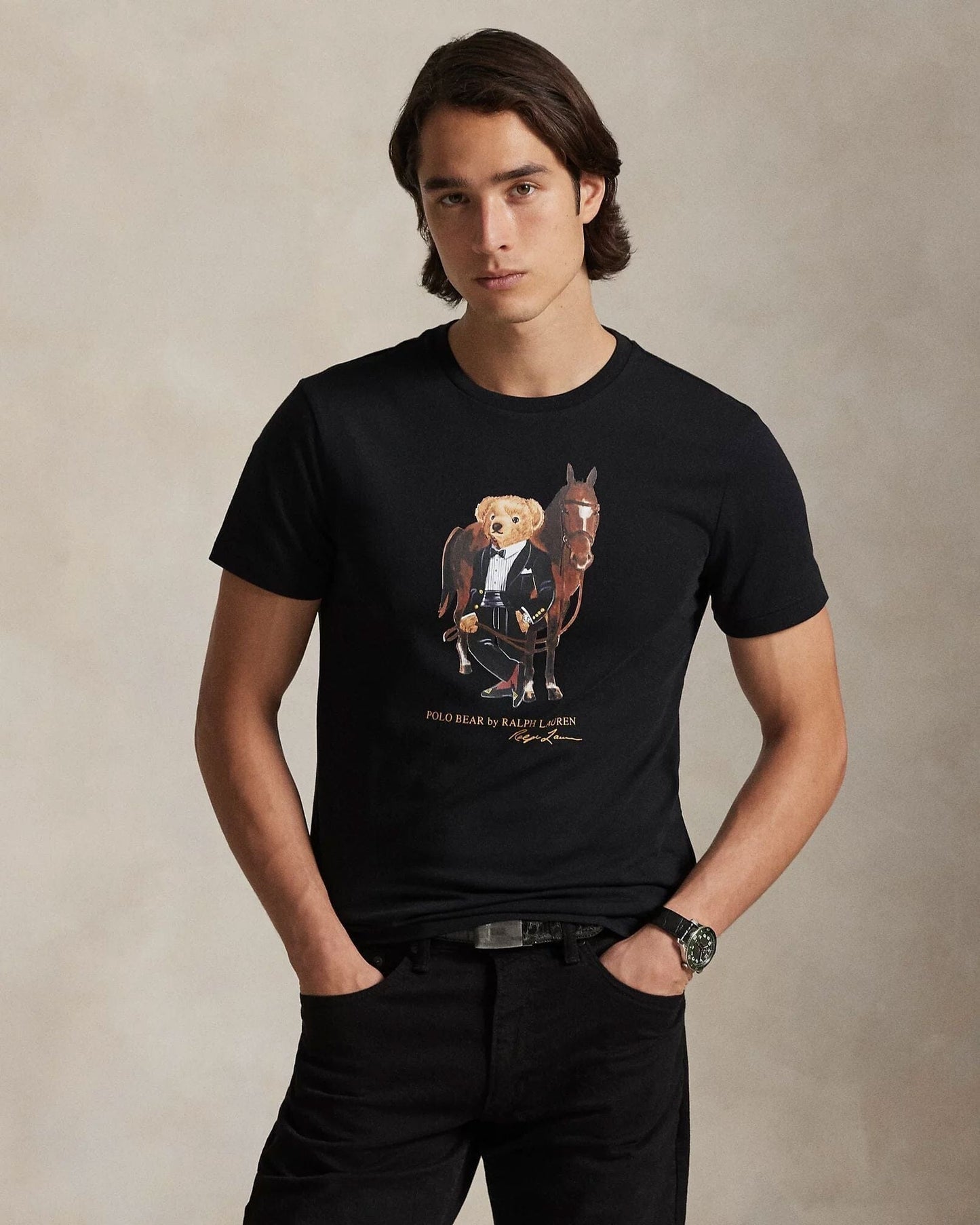 Ralph Lauren Polo Bear Cotton T-Shirt LS
