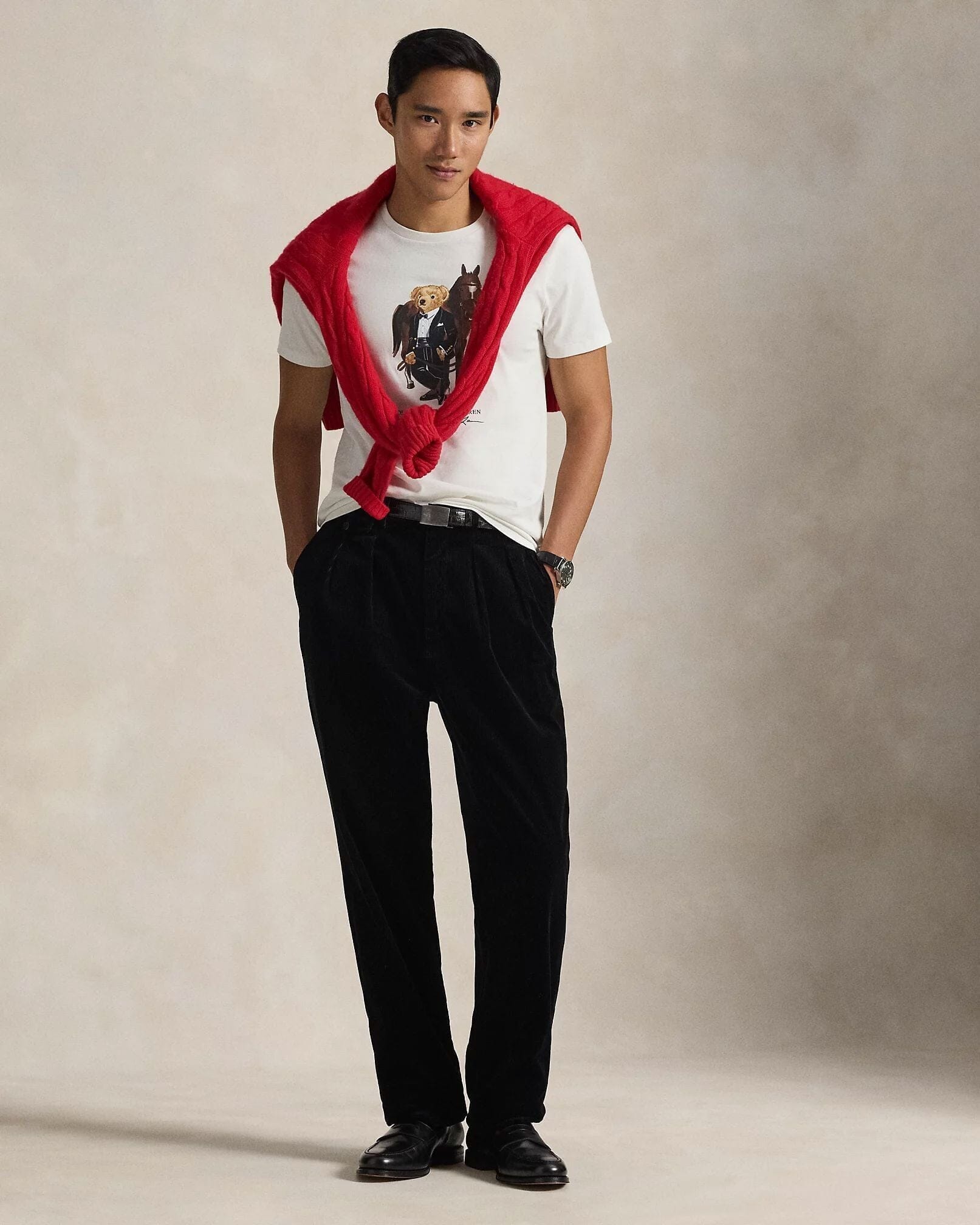 Ralph Lauren Polo Bear Cotton T-Shirt LS