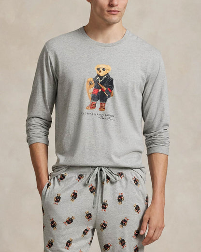Ralph Lauren Polo Bear Jersey Sleep Set LS