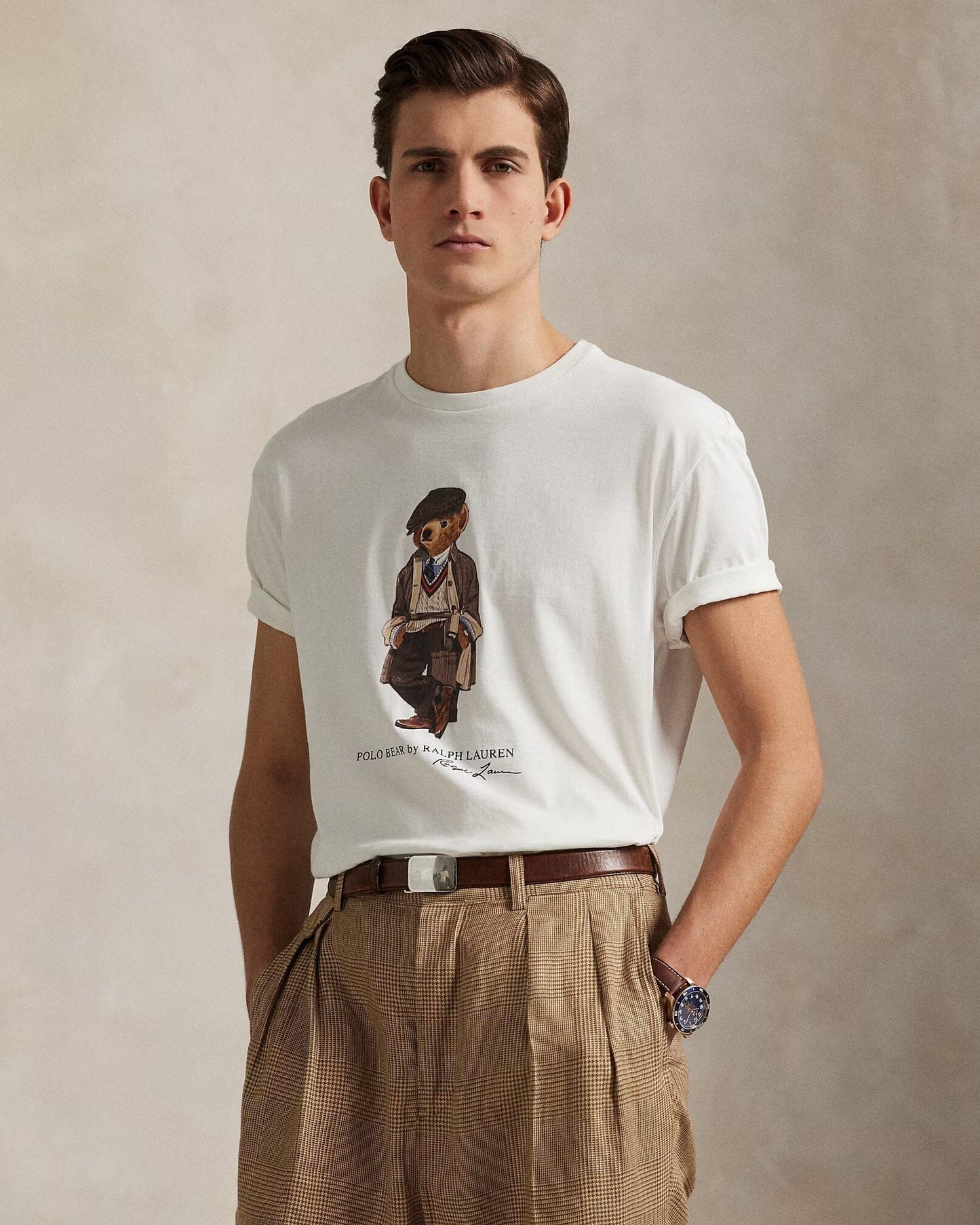 Ralph Lauren Polo Bear Jersey T-Shirt In A Classic Fit LS