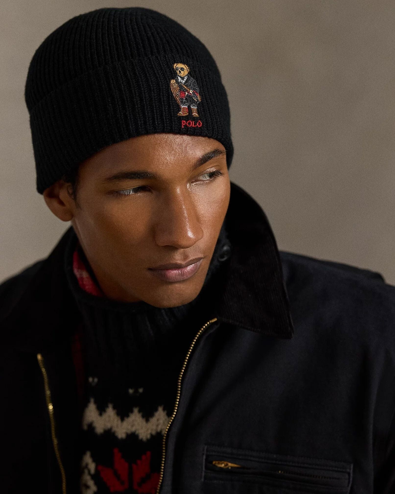 Ralph Lauren Polo Bear Rib-Knit Beanie LS