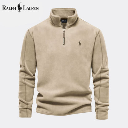 Ralph Lauren Prestige Cable-Knit Wool Knit Sweater LS Beige S