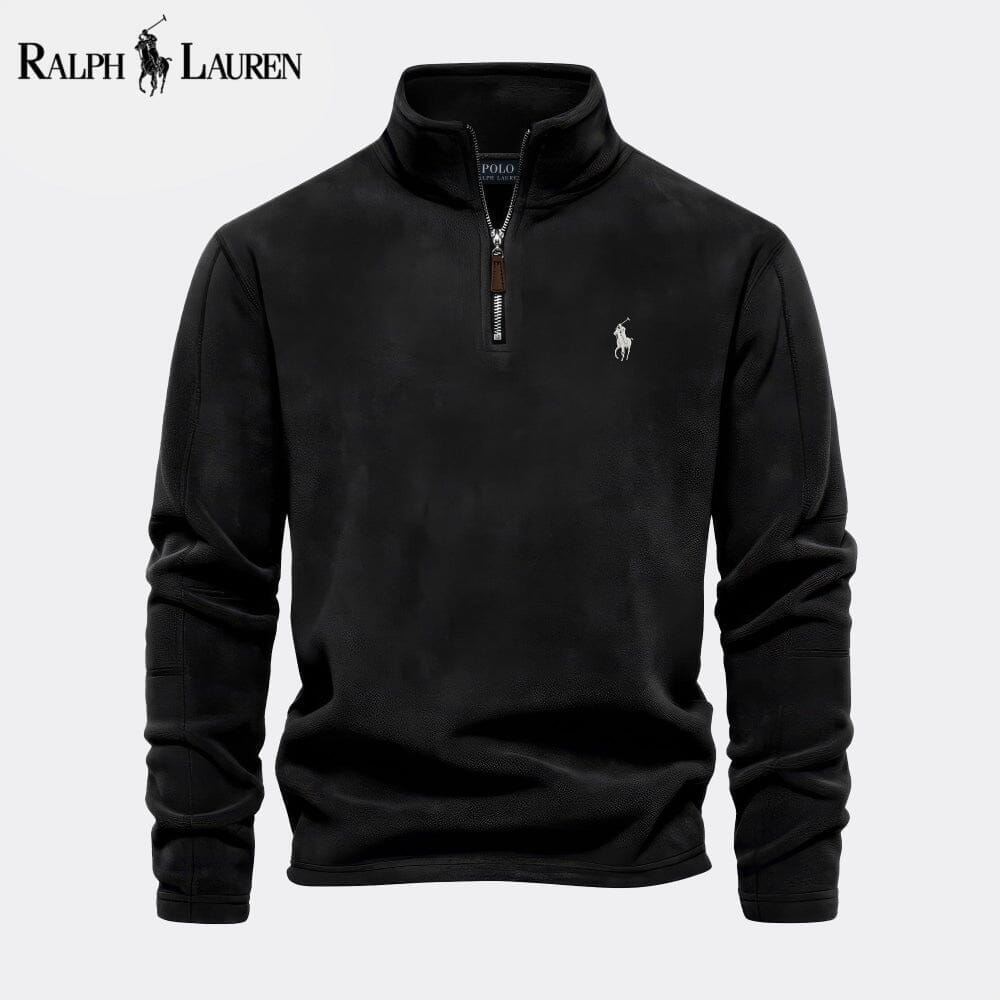 Ralph Lauren Prestige Cable-Knit Wool Knit Sweater LS Black S