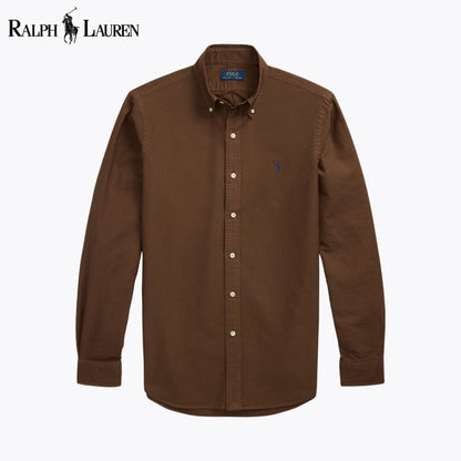 Ralph Lauren Slim Fit Garment-Dyed Oxford Shirt LS Grown S