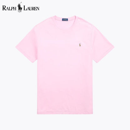 Ralph Lauren Soft Cotton Crewneck T-Shirt LS Pink S
