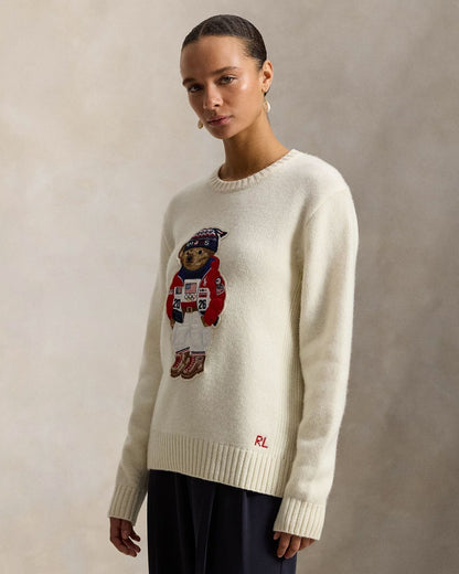Ralph Lauren Team Usa Polo Bear Sweater LS