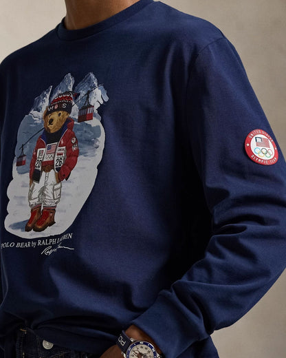 Ralph Lauren Team Usa Polo Bear T-Shirt LS