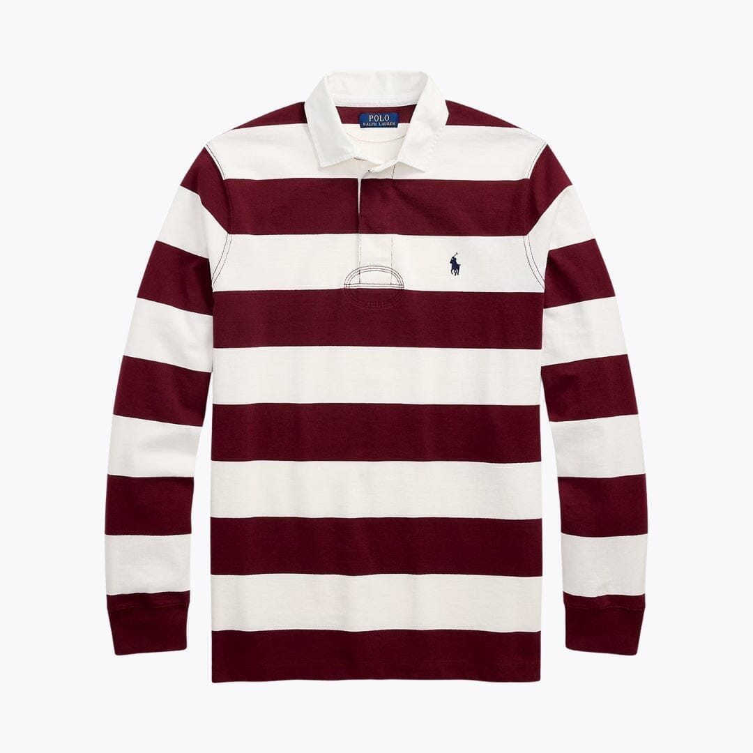 Ralph Lauren The Iconic Rugby Shirt LS Classic Wine/Cream S