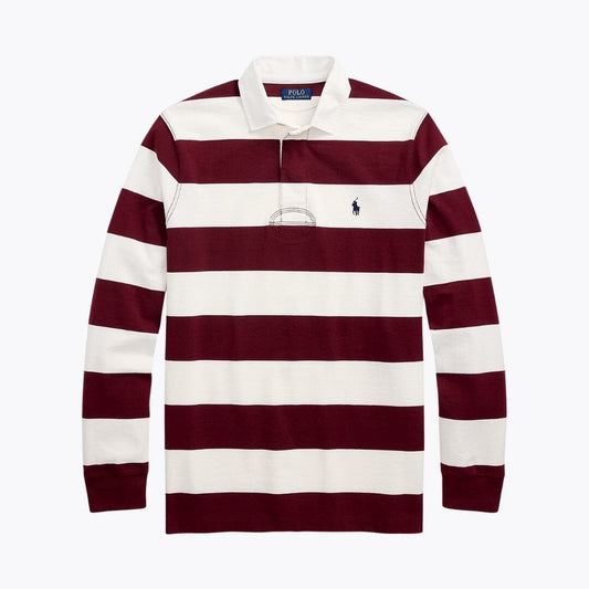 Ralph Lauren The Iconic Rugby Shirt LS Classic Wine/Cream S