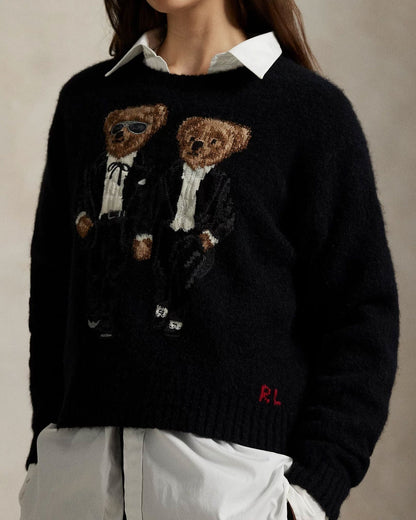 Ralph Lauren The Ralph & Ricky Tuxedo Bear Sweater LS