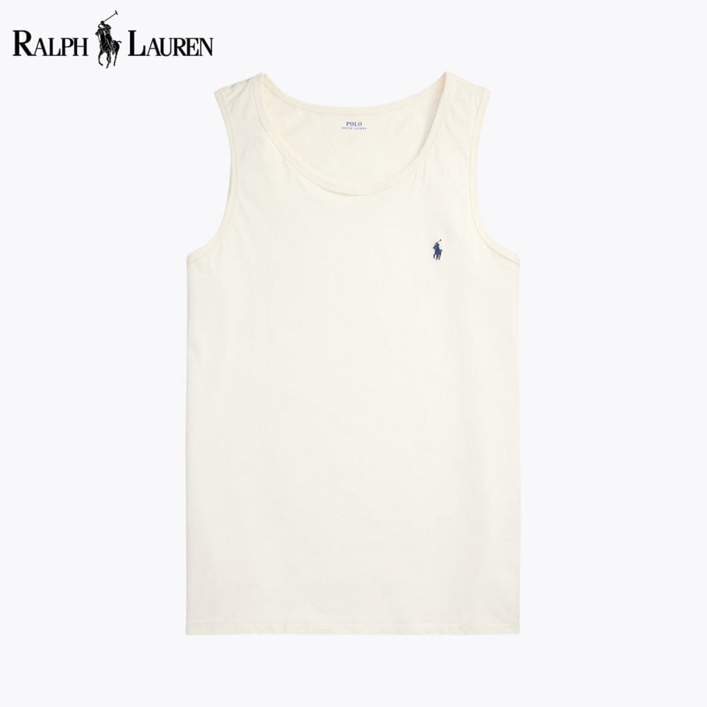Ralph Lauren Washed Jersey Tank LS Cream S