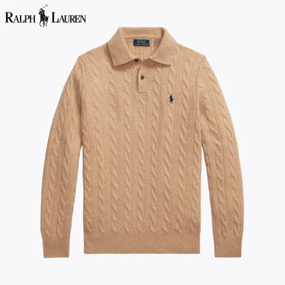 Ralph Lauren Wool–Cashmere Cable-Knit Jumper LS Camel S