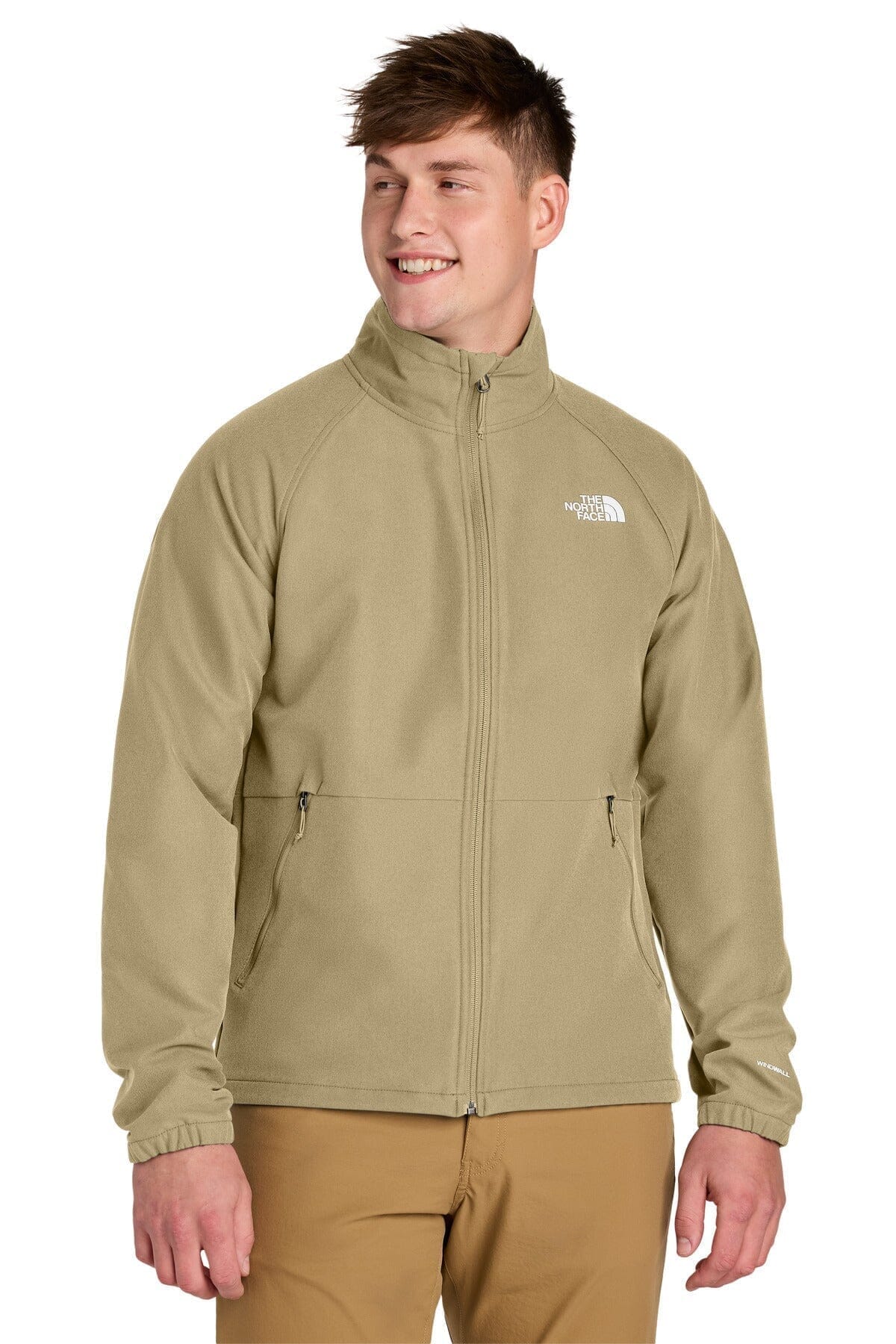 The North Face Barr Lake Soft Shell Jacket LS Khaki Stone Dark Heather S