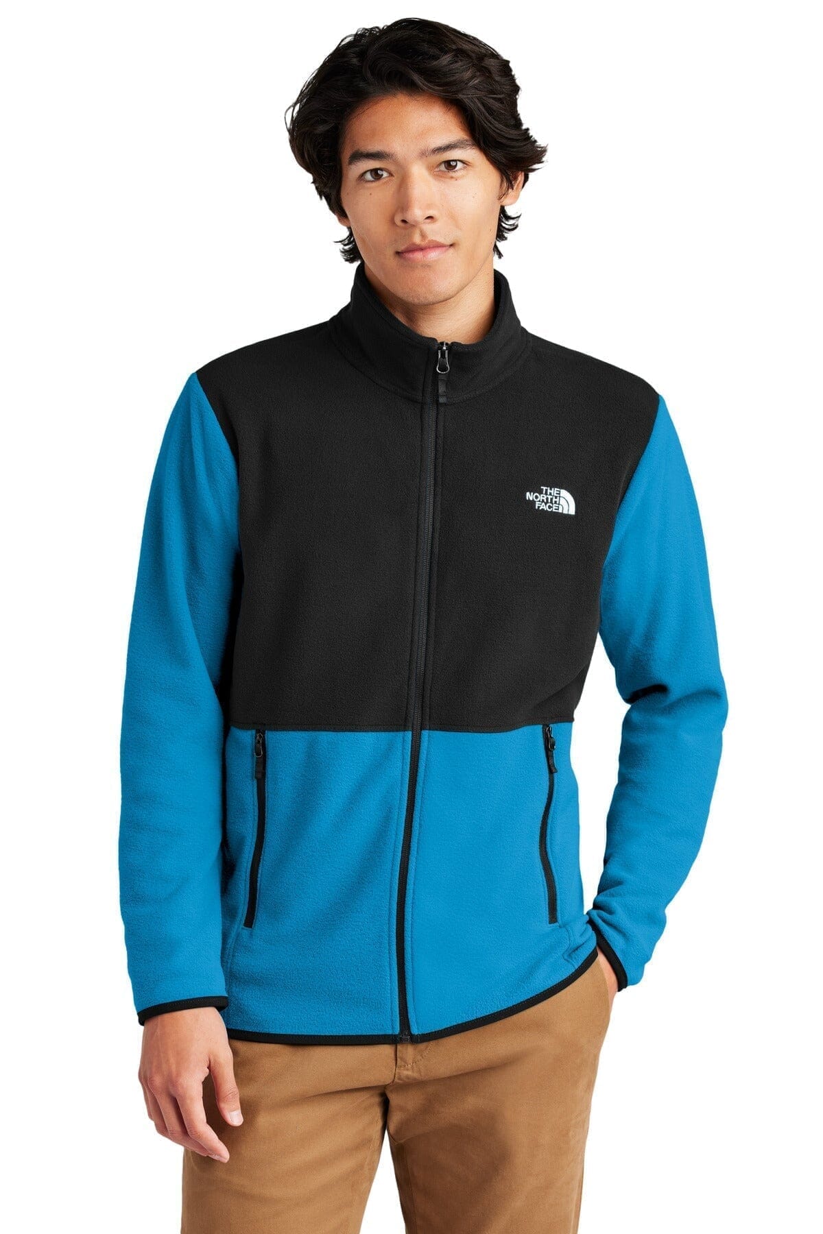 The North Face Glacier Full-Zip Fleece Jacket LS Hero Blue/ Black S