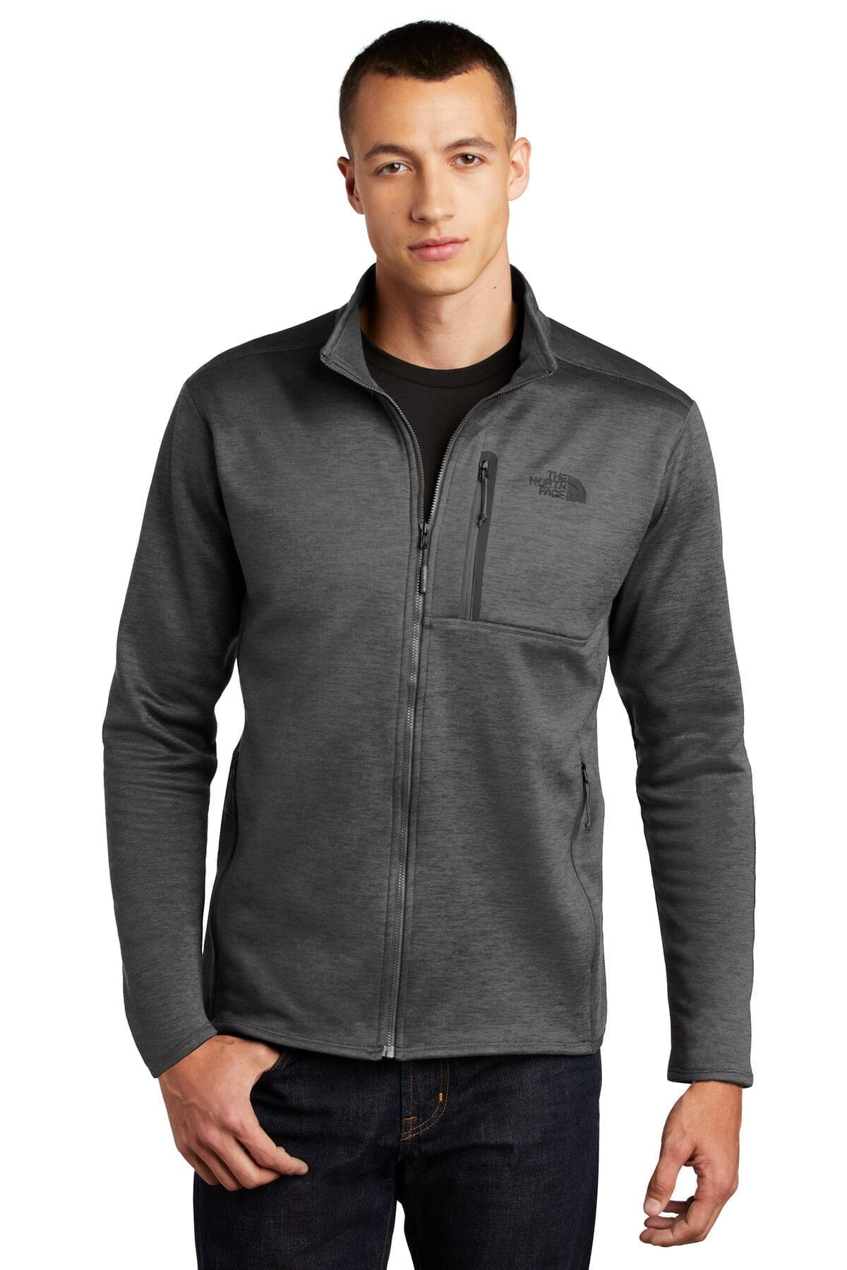 The North Face Skyline Full-Zip Fleece Jacket LS Dark Grey Heather S