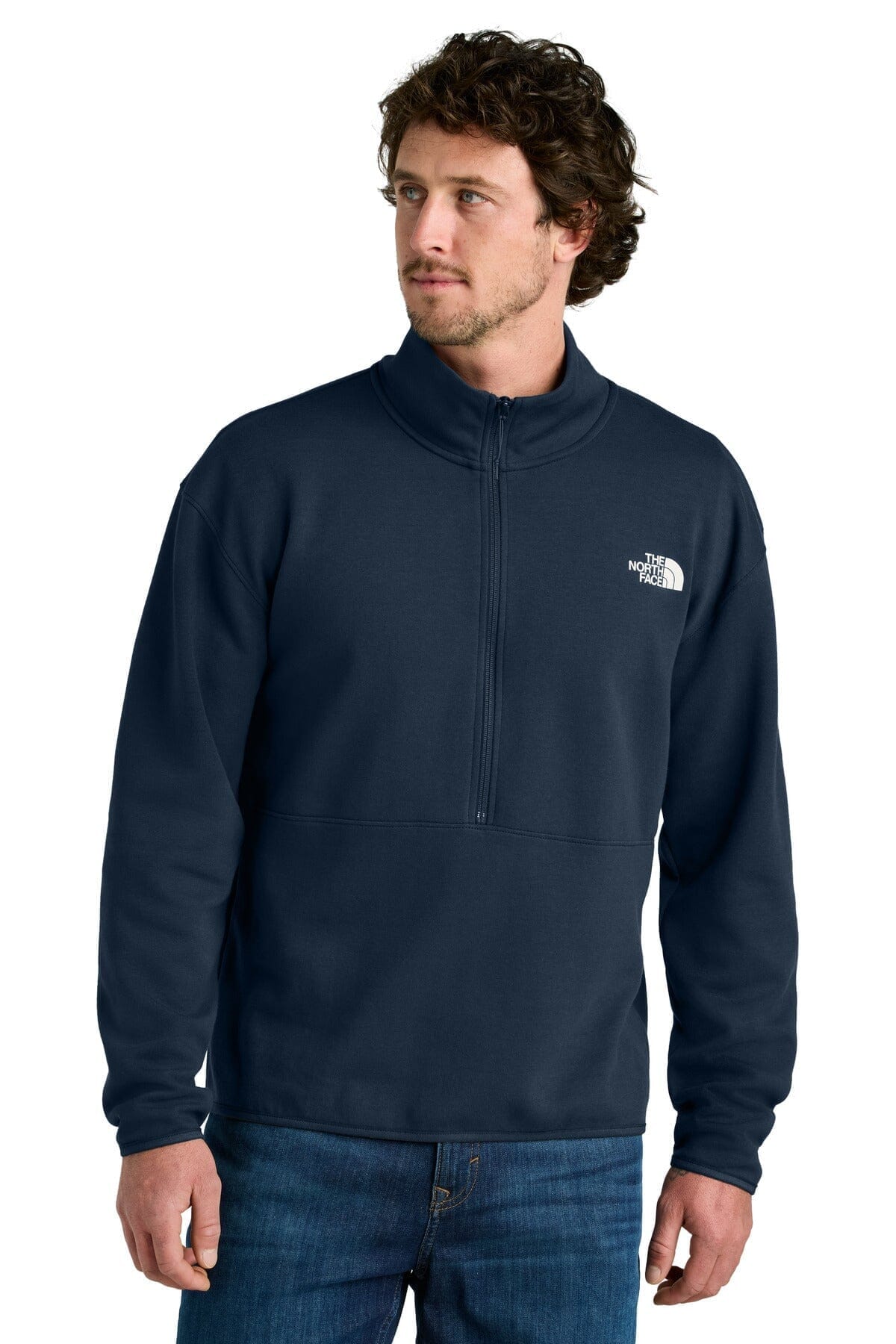 The North Face Sleeve Logo Pullover Hoodie LS Summit Navy S