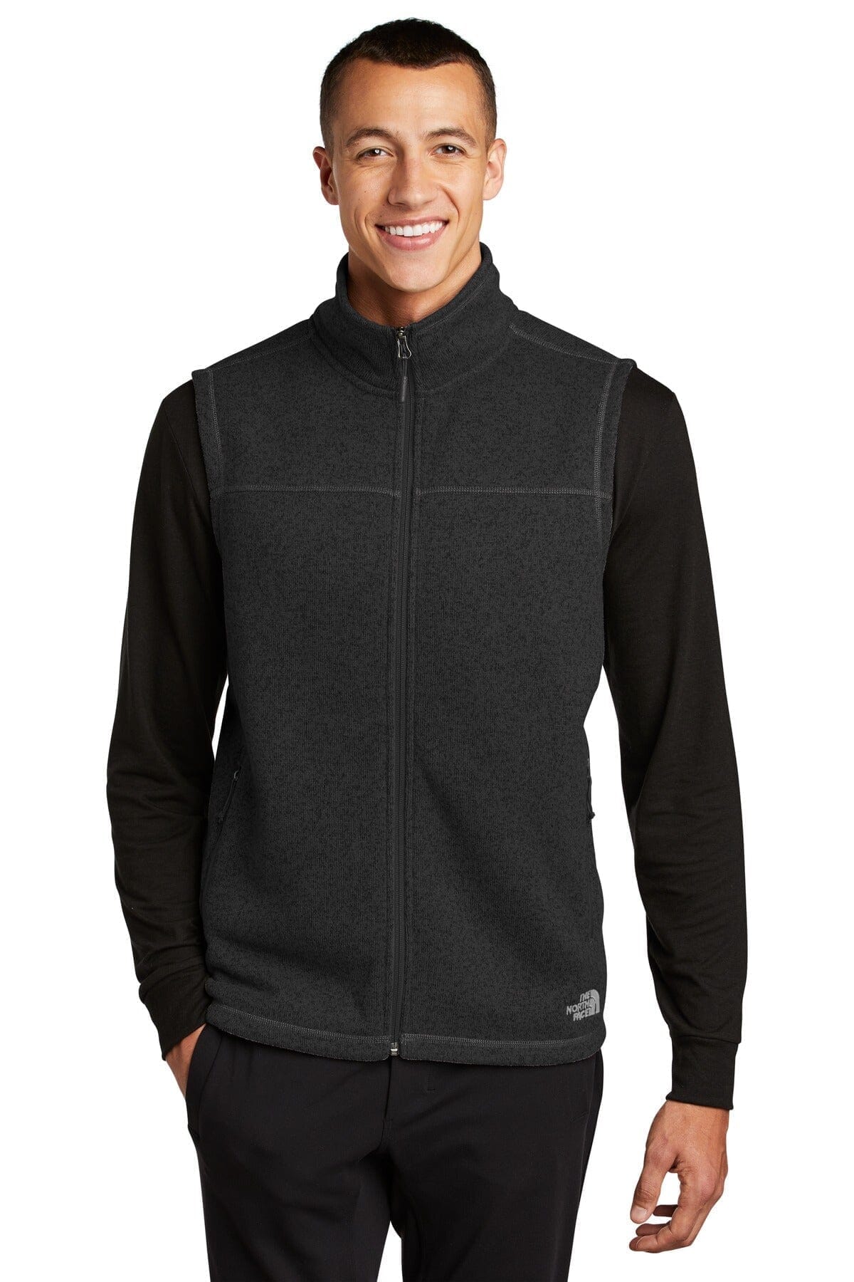 The North Face Sweater Fleece Vest LS Black Heather S