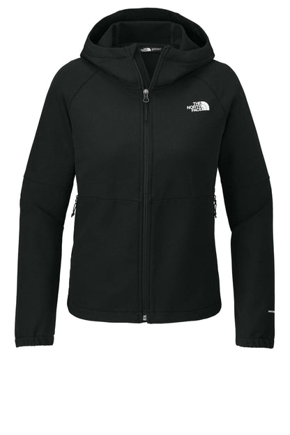 The North Face Women's Barr Lake Hooded Soft Shell Jacket LS Black Heather S