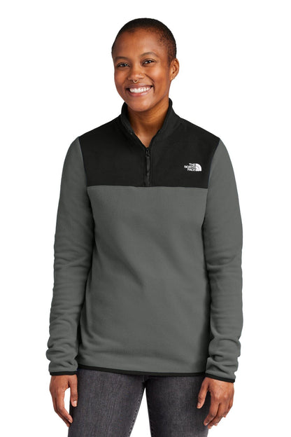 The North Face Women's Glacier 1/4-Zip Fleece LS Asphalt Grey/ Black S