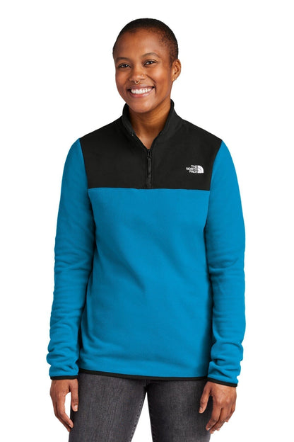 The North Face Women's Glacier 1/4-Zip Fleece LS Hero Blue/ Black S