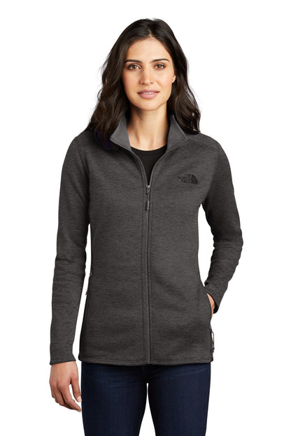 The North Face Women's Skyline Full-Zip Fleece Jacket LS Dark Grey Heather S