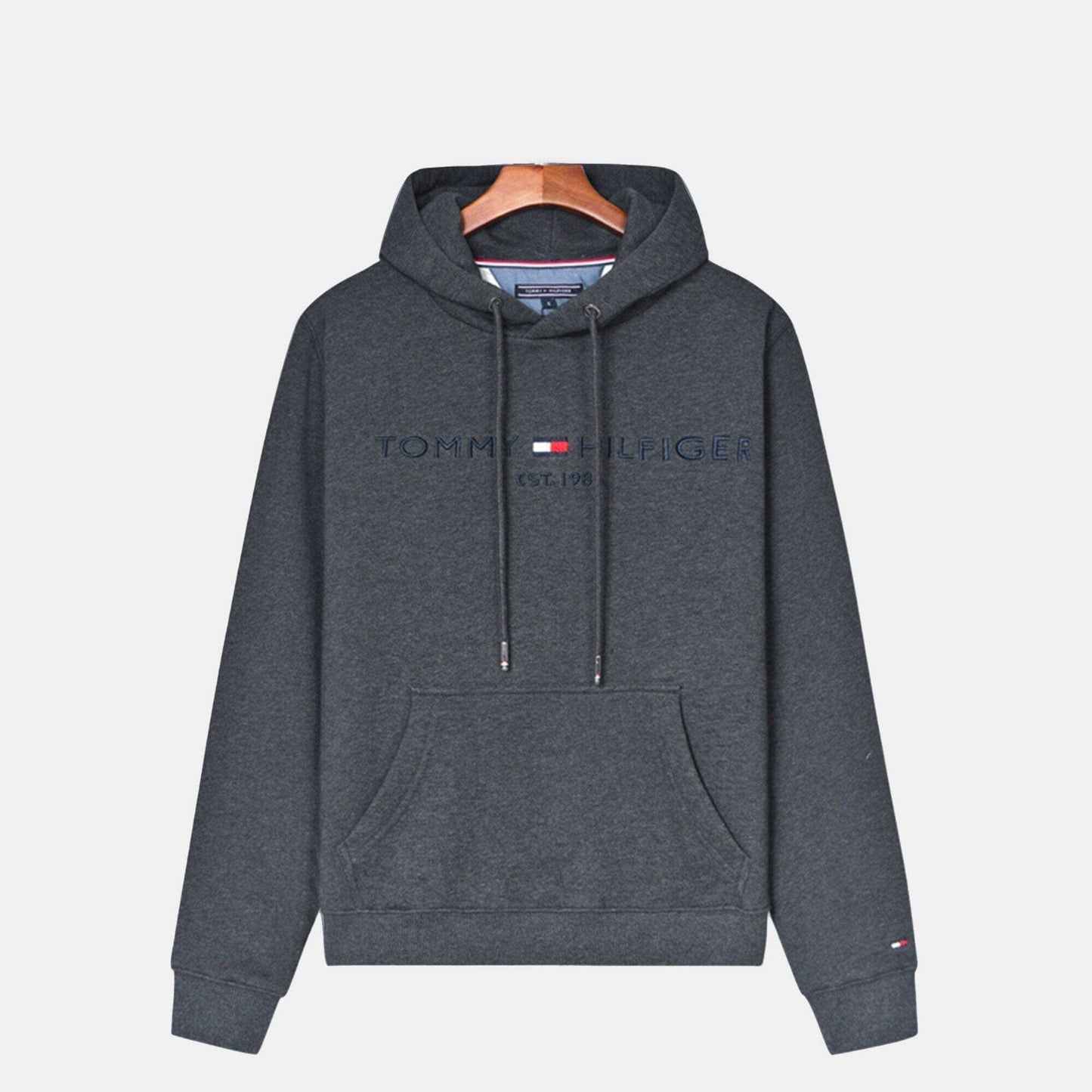 Tommy Hilfiger Premium Cotton Hoodie LS Dark Gray S
