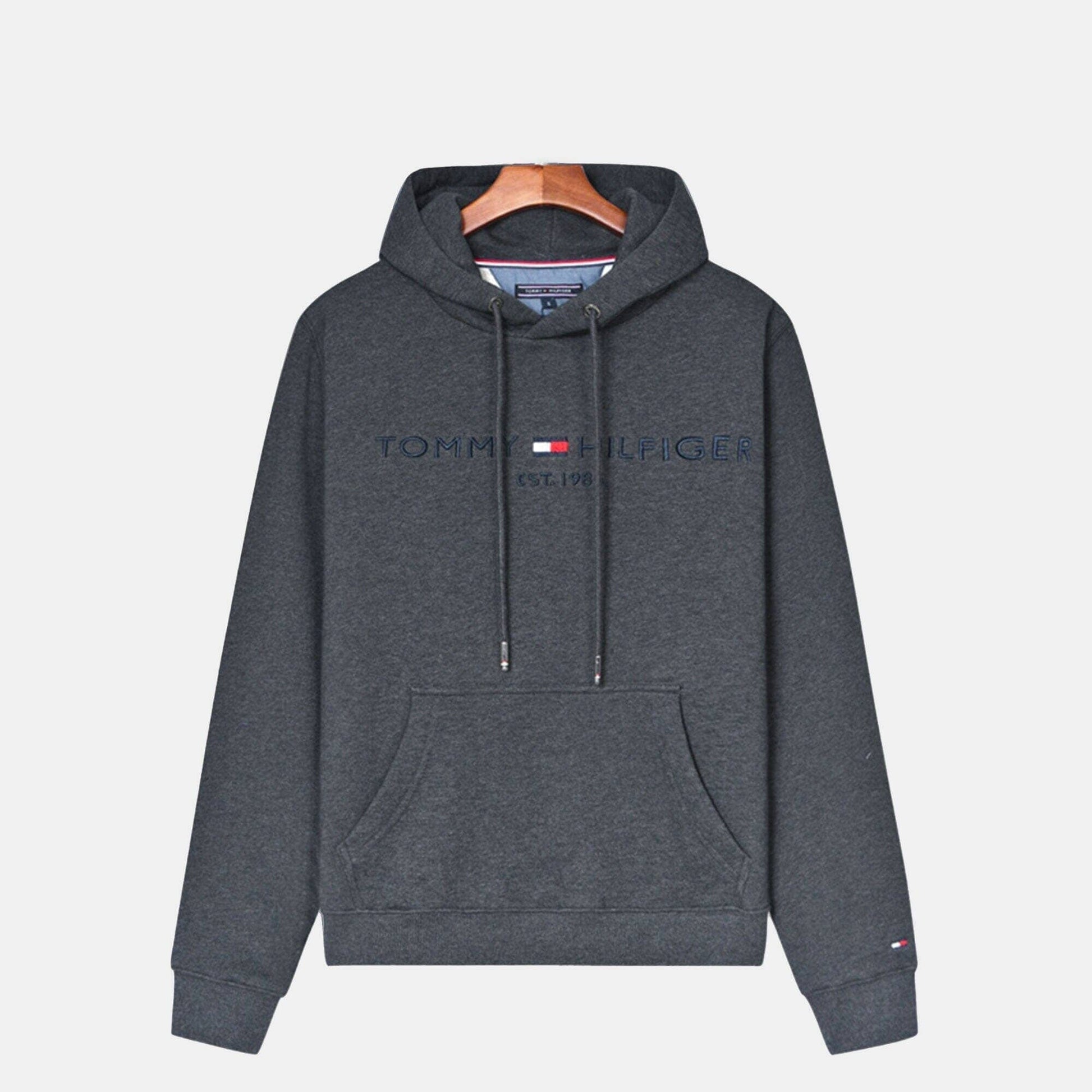 Tommy Hilfiger Premium Cotton Hoodie LS Dark Gray S